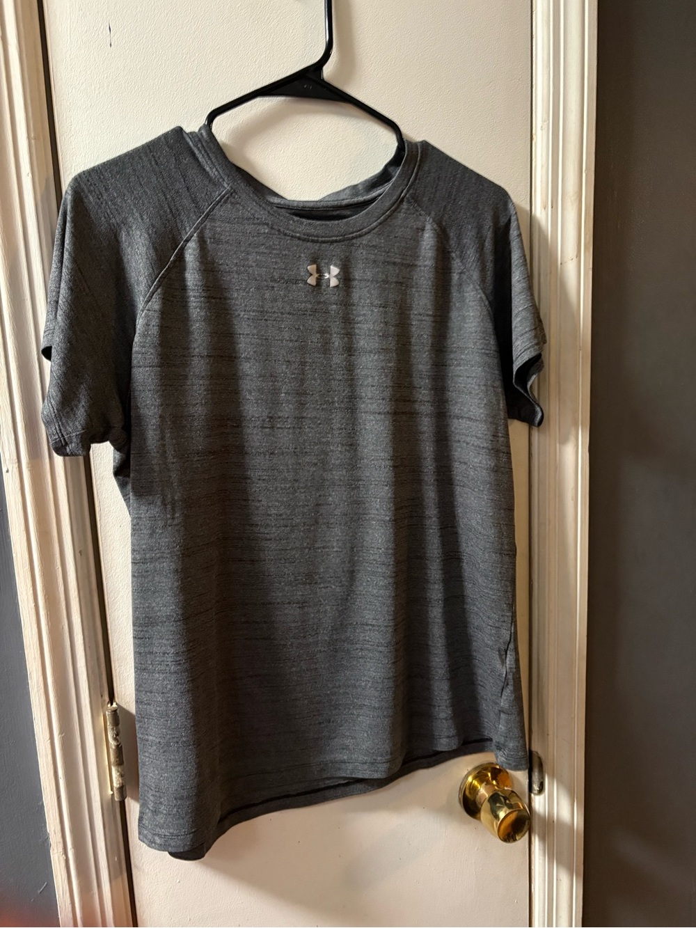 Under Armour Heather Gray Short Sleeve Performance Tee size L